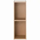 [MUJI 無印良品]DIY環保收納櫃/窄版/2層/米色