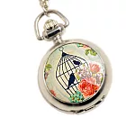 Watch-123 玫瑰籠鳥-宮廷歐風項鍊懷錶