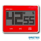 【日本DRETEC】LCD 滾動式數位計時器-紅色