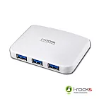 i-rocks IR4700 4孔USB 3.0 HUB (白)