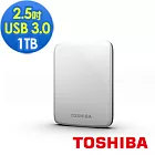 TOSHIBA Canvio Connect 1TB USB3.0 2.5吋行動硬碟白色