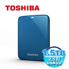 TOSHIBA Canvio Connect 1.5TB USB3.0 2.5吋行動硬碟藍色