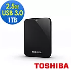 TOSHIBA Canvio Connect 1TB USB3.0 2.5吋行動硬碟黑色