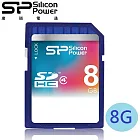 廣穎 SiliconPower 8GB SDHC Class4 記憶卡