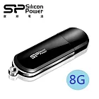廣穎 Silicon Power LuxMini 322 8GB 優雅時尚碟(酷黑)