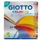 【義大利 GIOTTO】STILNOVO水溶性色鉛筆(24色)鐵盒