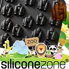 【Siliconezone 】施理康ZOO耐熱巧克力模/冰模-黑猩猩