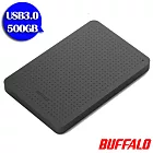 BUFFALO PCF系列2.5吋500G USB3.0薄型硬碟黑
