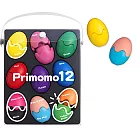 日本Primomo 12色彩蛋無毒蠟筆