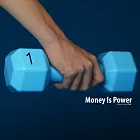 Money Is Power 一公金撲滿-天空藍