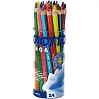 【義大利 GIOTTO】MEGA 六角胖色鉛筆(12色24支裝)