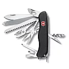 VICTORINOX 21用工作冠軍安全鎖防滑瑞士刀-黑