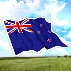 【國旗商品創意館】紐西蘭國旗飄揚抗ＵＶ、防水貼紙2入／New Zealand／世界多國款可選購