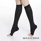 Magic美肌刻-360丹雕塑機能露趾半統襪JG-351M-L