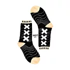 【Nori socks】2014 〞World Tour〞 「環遊世界」 荷蘭 阿姆斯特丹款 (Nederland Amsterdam) / 黑色黑色