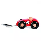 德國小汽車 玩具湯匙(木頭汽車+不鏽鋼匙身)