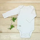 【藍天畫布】100%有機棉嬰兒長袖貼身連身衣(二件裝)60原胚色