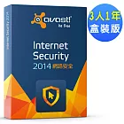 avast! 2014 艾維斯特網路安全3人1年盒裝版