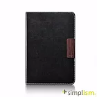 Simplism iPad mini Retina 記事本型側開皮革保護套黑色
