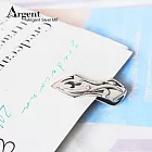 【ARGENT銀飾】「浪潮(染黑款)」純銀鈔票夾