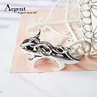 ARGENT銀飾 「鯊紋(染黑款)」純銀鈔票夾