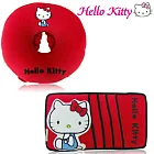 HELLO KITTY 兜風紅系列(遮陽板多功能夾+圓型頭枕)