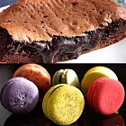 [蜜膳屋]主廚半熟巧克力蜂蜜蛋糕+歐風馬卡龍禮盒(含運)