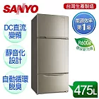 【SANYO台灣三洋】475L直流變頻三門冰箱／SR-A475CV