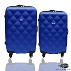 Just Beetle□菱紋系列ABS輕硬殼旅行箱2件組(28+24)其他深藍色
