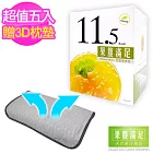【果腹滿足】天然果汁無糖果昔5入+ Cool & Warm-3D立體通風涼暖舒適枕墊檸檬X1+草莓X2+水蜜桃X2