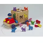 GoGo Toys 歐洲櫸木動物小拖車