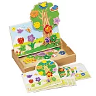 GoGo Toys 歐洲櫸木花園磁鐵拼圖遊戲