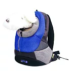 【Crazy Paws】運動風寵物背包 藍 (S)