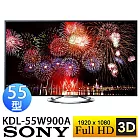 SONY KDL-55W900A 新力 55型 3D 高畫質數位液晶電視*日本製【公司貨】附贈 主動式3D眼鏡x4 加贈SONY瓷木桌燈.