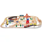 《美國 Melissa & Doug》經典玩具系列 - 木製鐵路軌道組