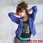 【TOP GIRL】前衛風可收納連帽長袖風衣外套-女(炫中藍)S炫中藍