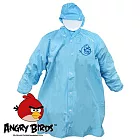 [Waterproof] 憤怒鳥全開式PVC兒童雨衣(水藍)221752BLXS水藍