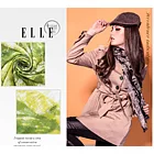 ELLE 法式浪漫。優雅圖案_溫暖羊毛披肩_綠色綠色45