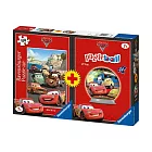 德國Ravensburger Cars汽車總動員平面+立體拼圖組!