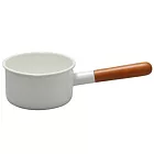 《野田琺瑯》POCHIKA花蕾系列餐具‧12CM輕食獨享鍋‧牛奶鍋白色