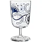 BodaNova Blossom花卉系列藍色玻璃杯, 2入 (250c.c.)