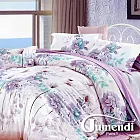 【Jumendi-芬芳花語】台灣製四件式特級純棉床包被套組-加大