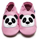 英國製Inch Blue，真皮手工學步鞋禮盒，Panda-Baby Pink(6~12M)