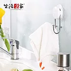 【生活采家】GarBath吸盤系列廚房萬用雙掛勾(2入組)#99232