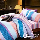 【Jumendi-風雅樂章】雙人四件式精梳棉兩用被床包組