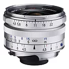 (公司貨) 蔡司 Zeiss C Biogon T* 4.5/21 ZM 超廣角鏡頭-送蔡司原廠濾鏡46mm/銀色