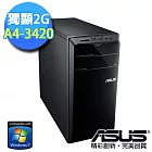 【ASUS】 CM1735 雙核 A4-3420《黎明行者》Win7燒錄獨顯效能桌上電腦(342AA7E)★附原廠鍵鼠組★