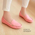 EOWYN．韓系甜美編織車線造型娃娃平底包鞋(現貨)38粉色38