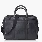 COACH Men’s Bags PVC材質手提/肩背兩用公事包(容納17吋筆電)_ 黑色