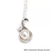 【山本美樹】月牙泉 淡水珍珠水晶項鍊